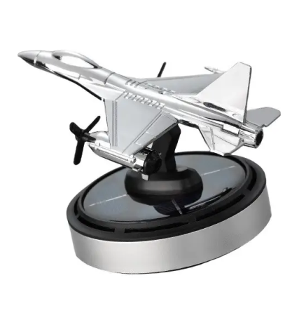 Ароматизатор для автомобіля Винищувач B2 f16 на сонячній батареї Сріблястий Київ