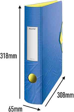 Папка Leitz 11160020 Quality Folder 180° A4 корешок 82 мм эластичная застежка синяя Киев
