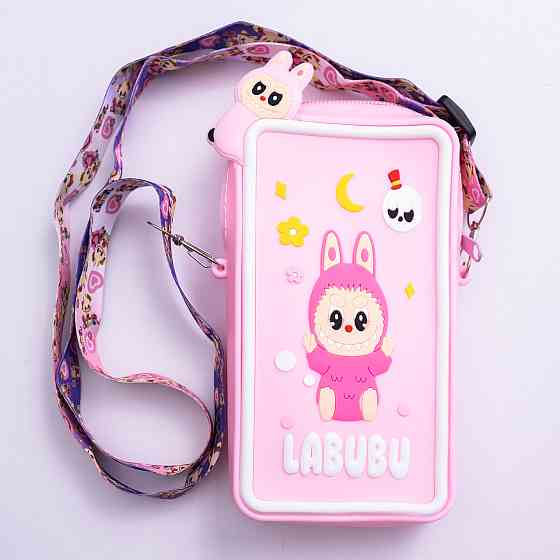 Дитяча силіконова сумочка-гаманець 17*10*3 см Рожевий HP-55-18P Коломия