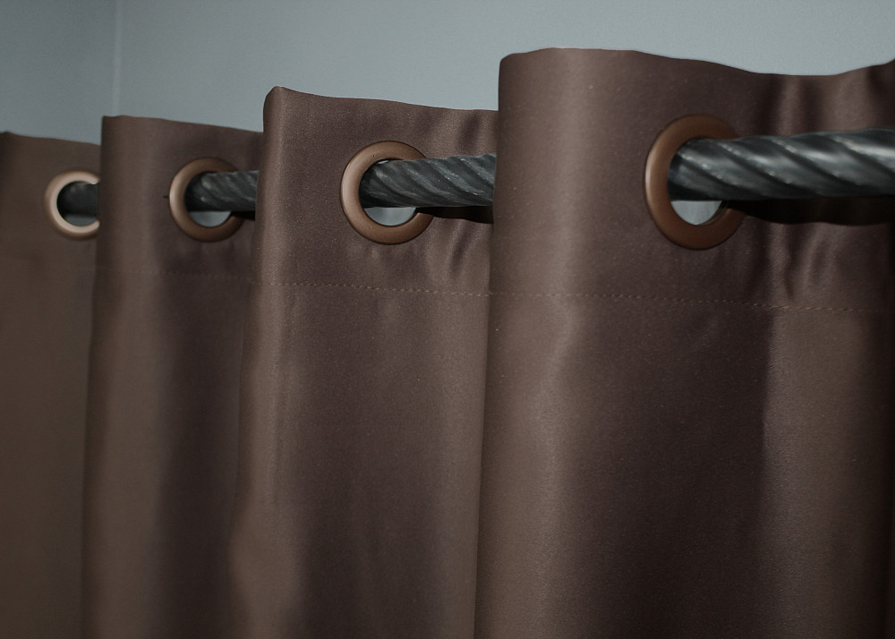 Комплект штор на люверсах VR-Textil Bagema Rvs № 1243ш Коричневий 150х250 см 2 шт (37-0164) Київ - фото 6