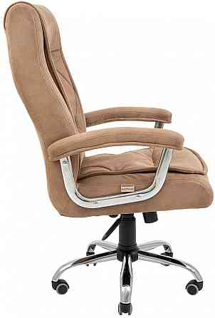 Офісне Крісло Керівника Richman Telavi Мустанг Caramel Хром М1 Tilt Бежевий Київ
