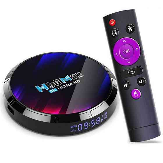Смарт ТВ приставка H96 Max RK3528 4/64 Гб Smart TV Box Android 13 Андроїд ТВ бокс Київ
