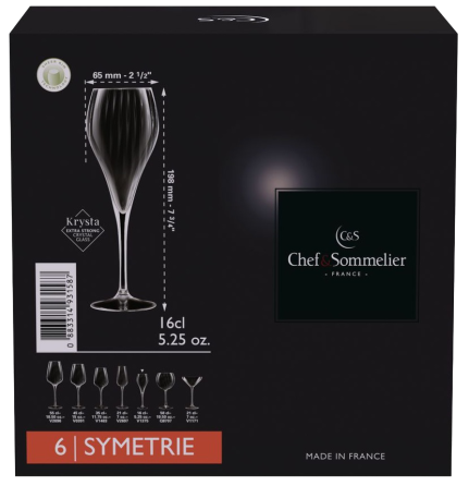 Набор бокалов C&S Symetrie 6х160 мл (6939887) Киев