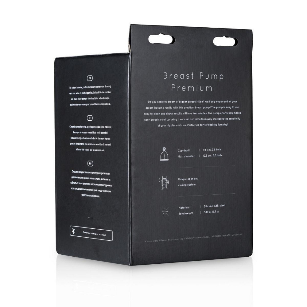 Ручна вакуумна помпа для грудей SAIZ - Breast Pump Premium Sex Aura Київ - фото 3