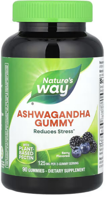 Ашваганда экстракт Nature's Way Ashwagandha Gummies вкус ягод 90 конфет Киев - изображение 1