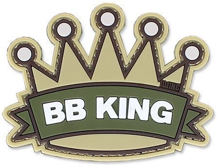 Шеврон 3D PVC на липучці 101INC #14918 "BB King" Король (Патч ,Нашівка ,Емблема) Нововолинськ - фото 1