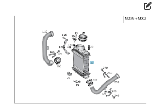 Mercedes-Benz  A2760900214 Інтеркулер водяний C-Class W205 GLC X253 E-class W213 E-class Coupe C238 E-class W212 SLK/SLC R172 E-Class Coupe C207 CLS C Одесса - изображение 2