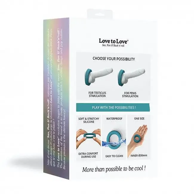 Ерекційне кільце широке Love To Love COOL RING - TEAL ME Львів - фото 7