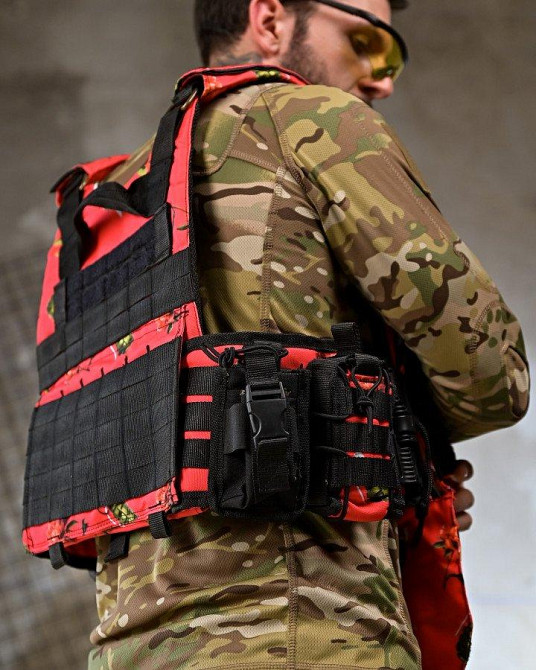 Плитоноска 4 быстрых сброса с напашником NETFLIX RUN   ПП4637 Одесса - изображение 8