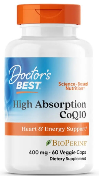 Кофермент Doctor's Best Коэнзим Q10 High Absorption CoQ10 400 мг 60 вег капс Київ - фото 1