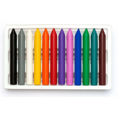 Карандаши цветные Школярик Восковые Премиум 12 цветов (316111001-UA) Винница - изображение 2