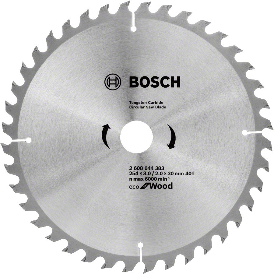 Диск пиляльний Bosch Eco WO 254x30-40T (2608644383) Коломия - фото 2