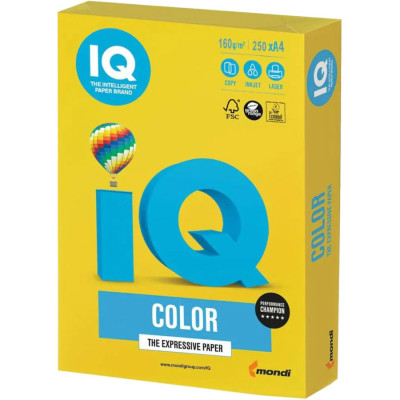 Бумага Mondi IQ color А4 intensive, 80g 500sheets, Canary yellow (CY39/A4/80/IQ) Винница - изображение 1