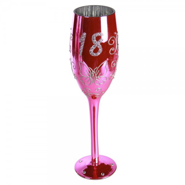 Бокал для шампанського "Happy Birhday" 18 Рівне - фото 1