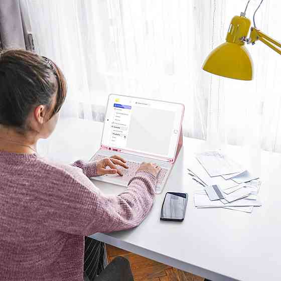 Чехол-клавиатура для iPad 9.7 (iPad 6/5, Air 1/2) с Bluetooth съемная клавиатура держатель для Apple Pencil Киев