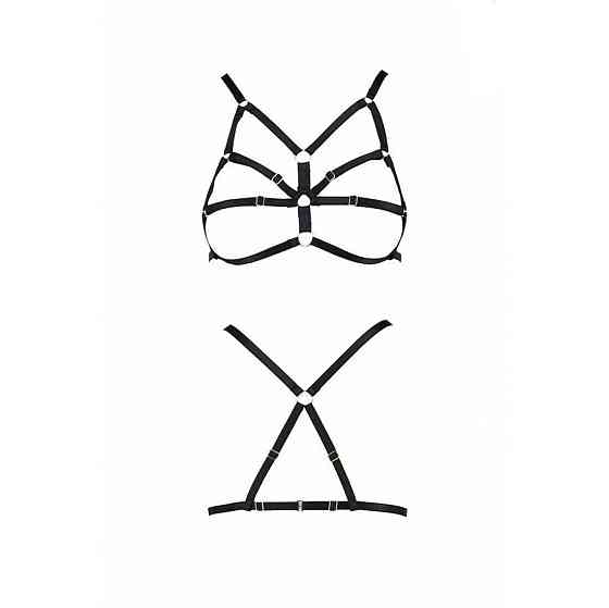 Бюстгальтер-стрепы Passion Exclusive ARMANDA BRA S/M, black Sex Aura Киев