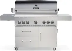 Гриль Grill Gazowy Marroni Pro 5-Palnikowy Vesuvius 178,6X60 Srebrny Cbf500Cdc Київ - фото 1