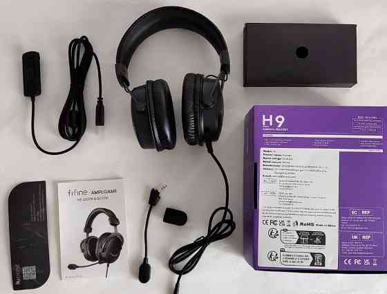 СРОЧНО! НОВІ Ігрові навушники Fifine H9 Black 7.1. Харків