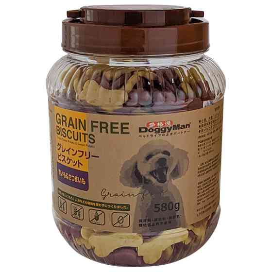 DoggyMan Biscuits Purple Sweet Potato&Sweet Potato ДОГГИМЕН БИСКВИТ ФИОЛЕТОВЫЙ БАТАТ беззерновое печенье, лакомство для собак Киев