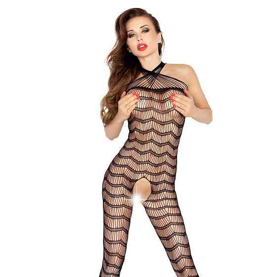 Бодістокінг Passion BS022 black, комбінезон Sex Aura Київ