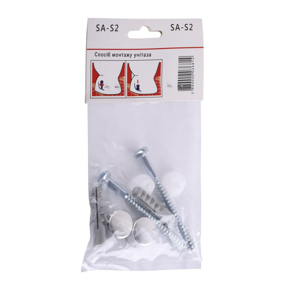 Кріплення SA- S2, для унітазу, біде, Ø6 мм CRISTAL (000003681) Київ - фото 1