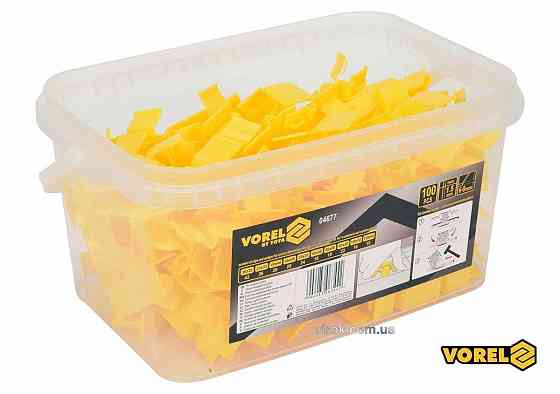 Кліпси для викладання керамічної плитки VOREL : 1.5 мм. h= 6-9 мм. 100 шт(DW) Одеса