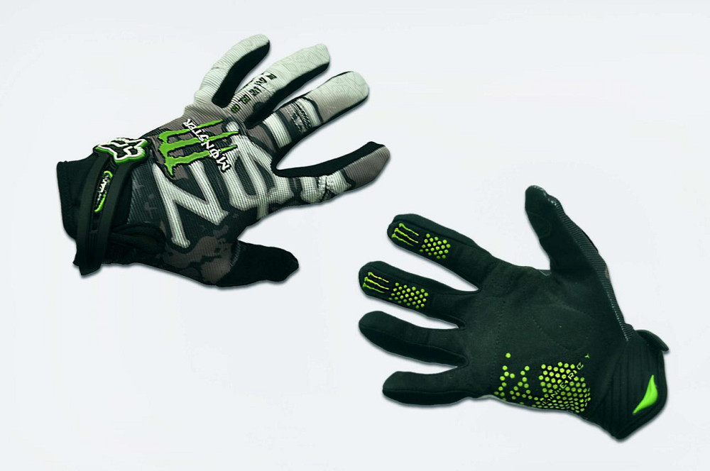 Рукавички FOX (mod:, size:L, чорно-білі) Мукачево - фото 1