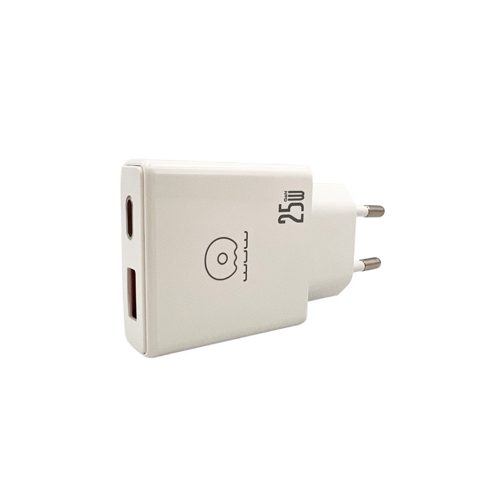 Мережевий зарядний пристрій WUW-C217 PD 25W USB A + Type-C white Одеса - фото 1