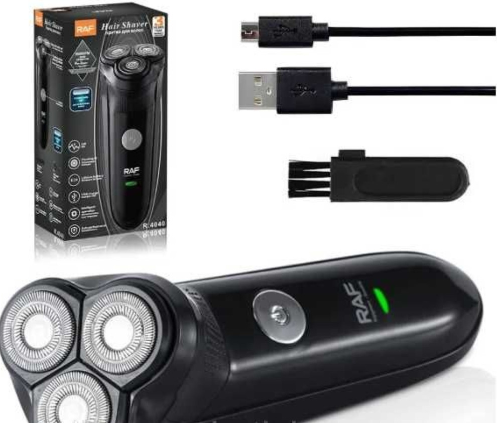 Акумуляторна Бритва RAF R-4040 USB чорна 3Вт Харків - фото 4