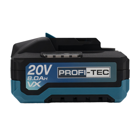 Акумуляторна батарея PROFI-TEC PT2080VX POWERLine : 20V, 8.0Аh, з індикатором заряду, високострумова (007020) Київ