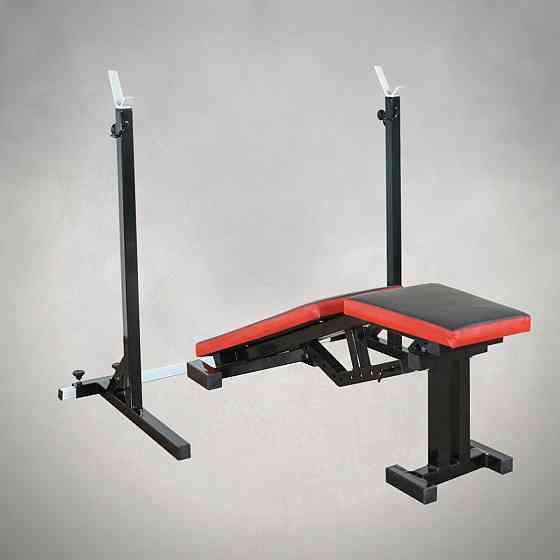 Скамья с отрицательным углом 40 на 40 мм + Стойки под штангу 50 на 50 мм Киев