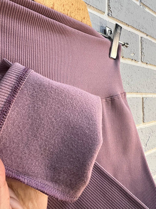 Лосины женские Lady Hurem 2395 рубчик широкий пояс утепленные розовые, розовый, M Одесса - изображение 8