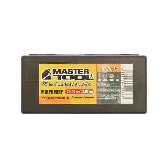 MASTERTOOL Мікрометр MASTERTOOL 25-50 мм точність 0.01 мм 30-0622 Коломия