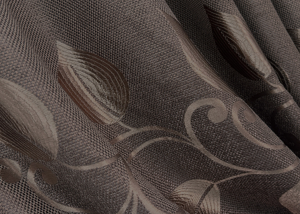 Комплект готових штор VR-Textil Льон Рогожка № 1687ш Венге 200х270 см 2 шт (32-342) Київ - фото 6