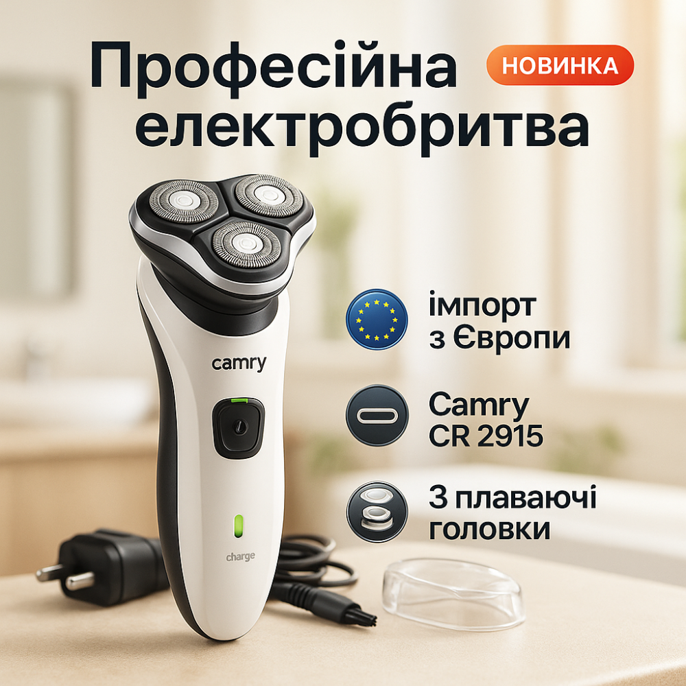 Портативная мужская бритва на аккумуляторе Camry, Бритва для бороды электронная, Бритвы аккумуляторные EZ-65 Львов - изображение 9