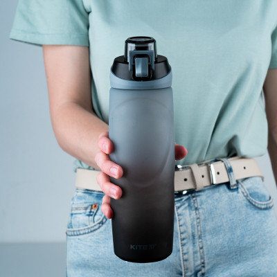 Поїльник-непроливайка Kite 760 мл, сіро-чорна (K24-1200-1) Вінниця - фото 4