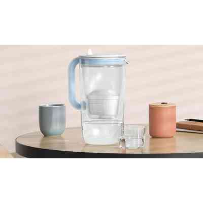 Фильтр-кувшин Brita Glass Jug One скляний 2.5л (1.7л води) з фільтр-картриджем, синій (1050452) Винница
