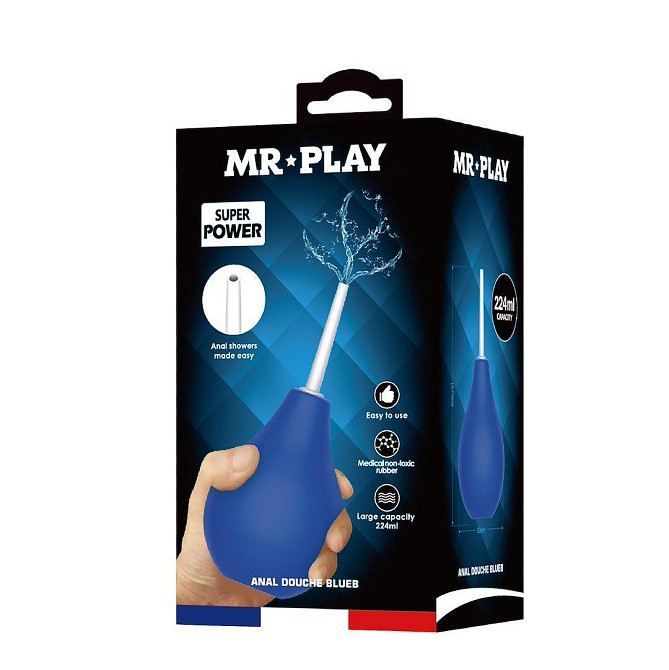Анальный душ MR. PLAY синий (224 мл) Sex Aura Киев - изображение 1