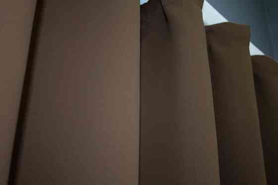 Комплект штор коротких VR-Textil Bagema Rvs № 1238ш Шоколадний 130х170 см 2 шт (35-0033) Київ