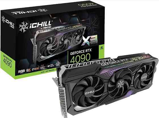 Відеокарта INNO3D GeForce RTX 4090 ICHILL X3 1 шт. USED! Харків