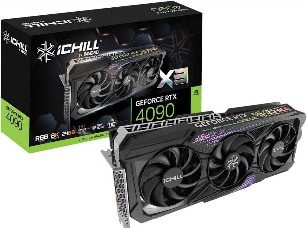 Відеокарта INNO3D GeForce RTX 4090 ICHILL X3 1 шт. USED! Харків - фото 6