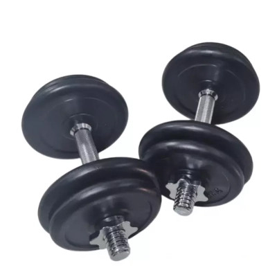 Гантель HSF з гумовим покриттям MD2502 - 2шт по 10 кг (пара) (К00024980) Винница - изображение 1