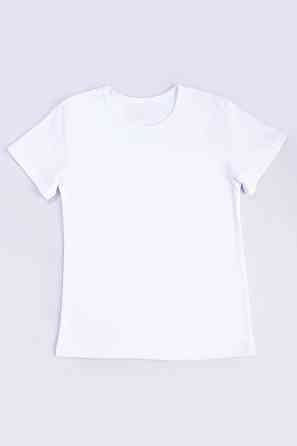 Детская футболка однотонная классическая белый Киев