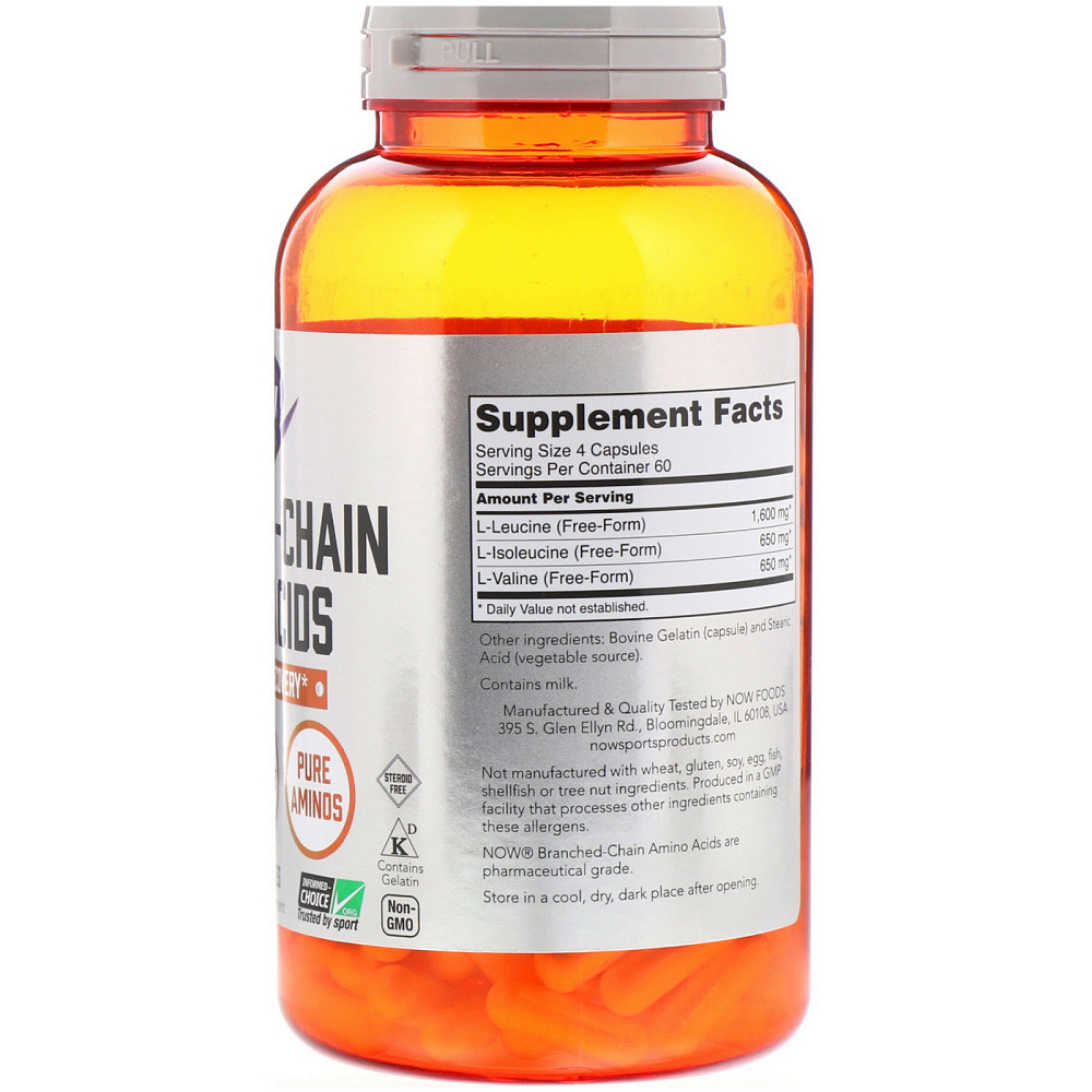 Комплекс аминокислот с разветвлёнными цепями (Branched Chain Amino Sports) 240 капсул Київ - фото 3