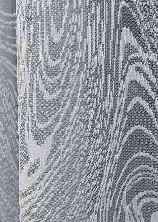 Тюль VR-Textil 1975т Жакард Сірий з білим 400х270 см (42-1001) Київ