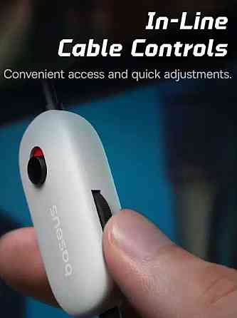 Гарнітура ігрова BASEUS GoPlay 1 Max з роз'ємом 3,5 мм/мікрофоном. Харків