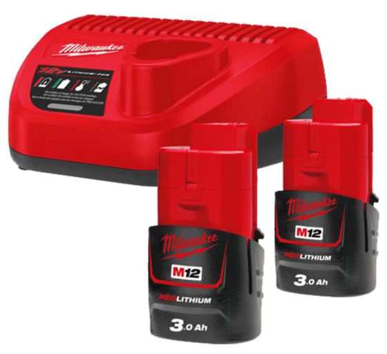 Енергокомплект акумуляторний Li-Ion M12 NRG-302 (B3 2шт +зар.пристр. С12С) MILWAUKEE Одесса