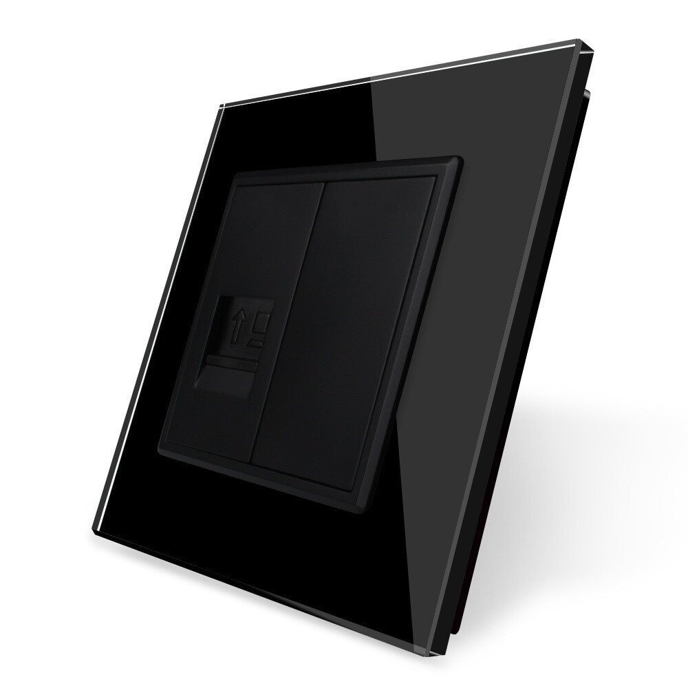 Розетка комп'ютерна RJ-45 Livolo чорний скло (VL-C791C-12) Коломыя - изображение 9