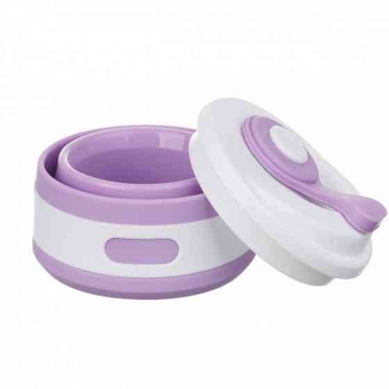 Чашка складана силіконова Collapsible 5332 350мл, фіолетова Вінниця