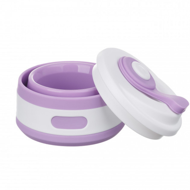 Чашка складана силіконова Collapsible 5332 350мл, фіолетова Вінниця - фото 2